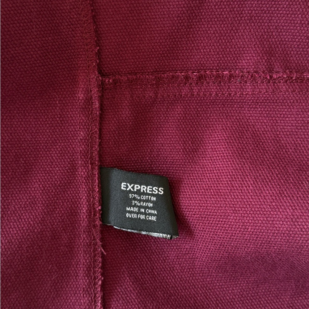 Express | 90s-Y2k Burgundy Trench Coat - image 5